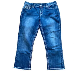 Vintage New Directions Weekend Capris Jeans Size 10 Lightweight